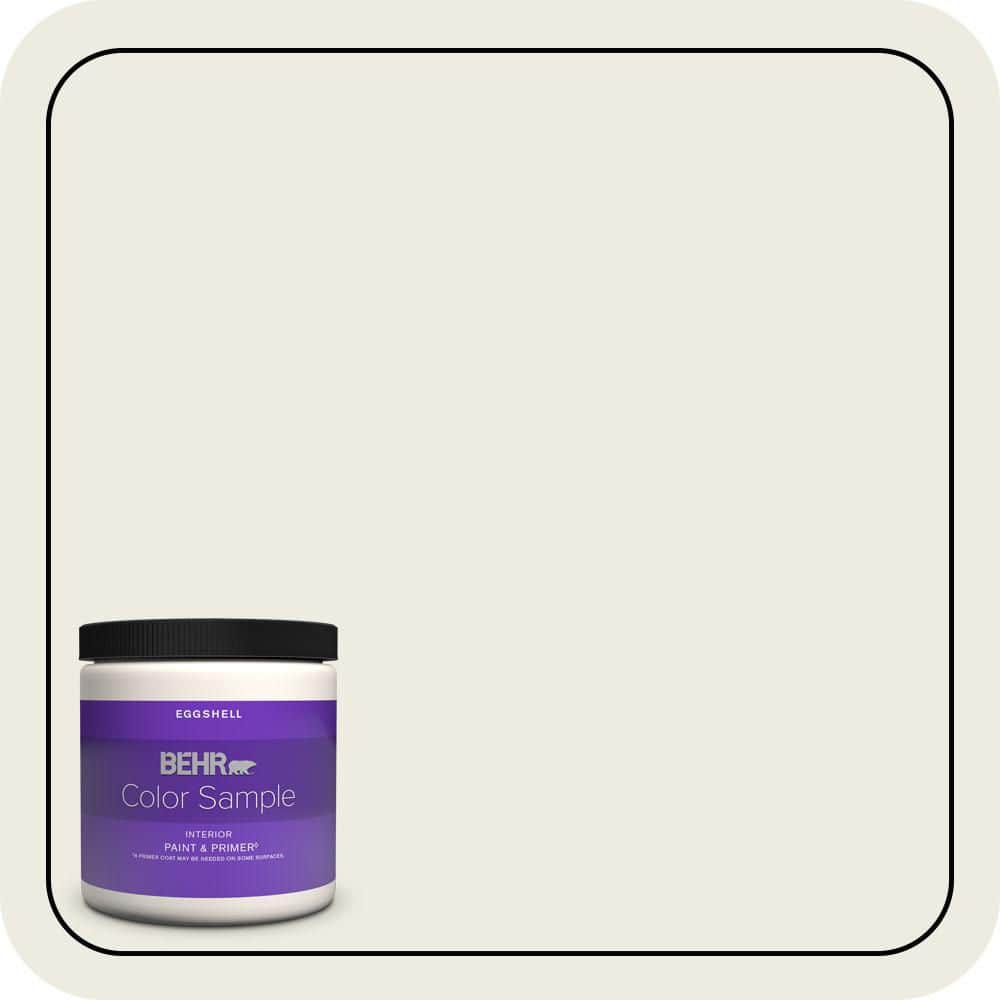 BEHR PREMIUM PLUS 8 oz. #W-F-720 Silver Leaf Eggshell Enamel Interior Paint & Primer Color Sample