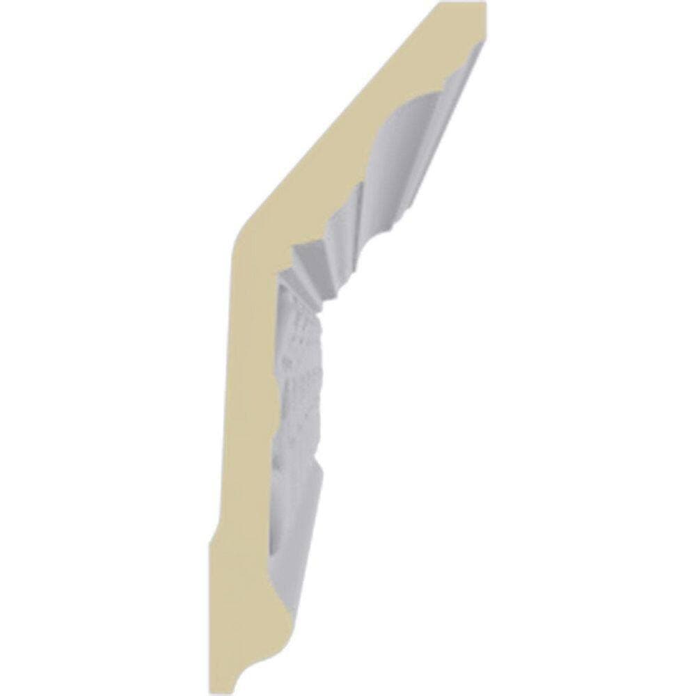 Ekena Millwork 2-1/4 in. x 5-5/8 in. x 94-1/2 in. Polyurethane Floral Crown Moulding (3)