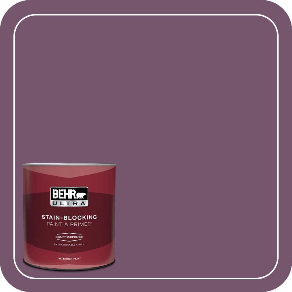 BEHR ULTRA 1 qt. #PMD-87 Exotic Orchid Extra Durable Flat Interior Paint & Primer