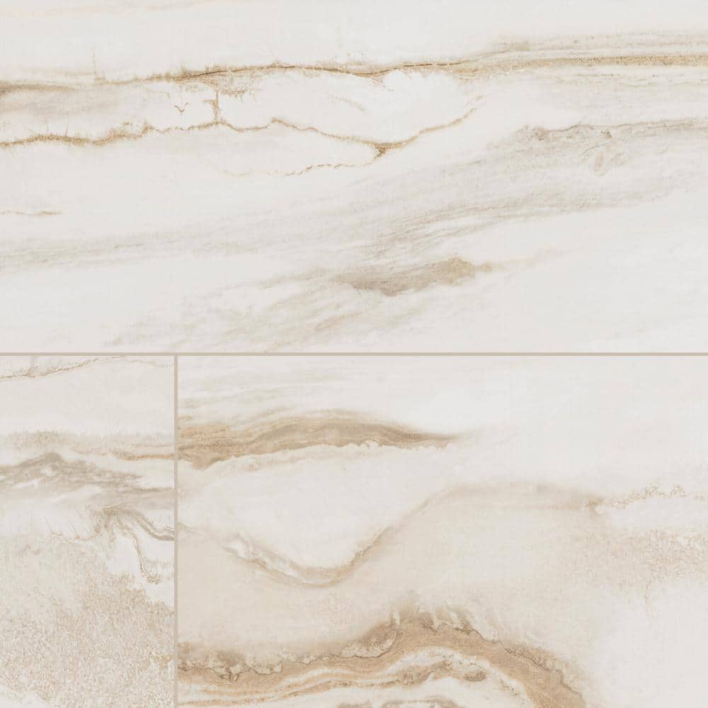 MSI Galaxy Almond 24 in. x 48 in. Polished Porcelain Marble Look Floor and Wall Tile (15.50 sq. ft./Case)