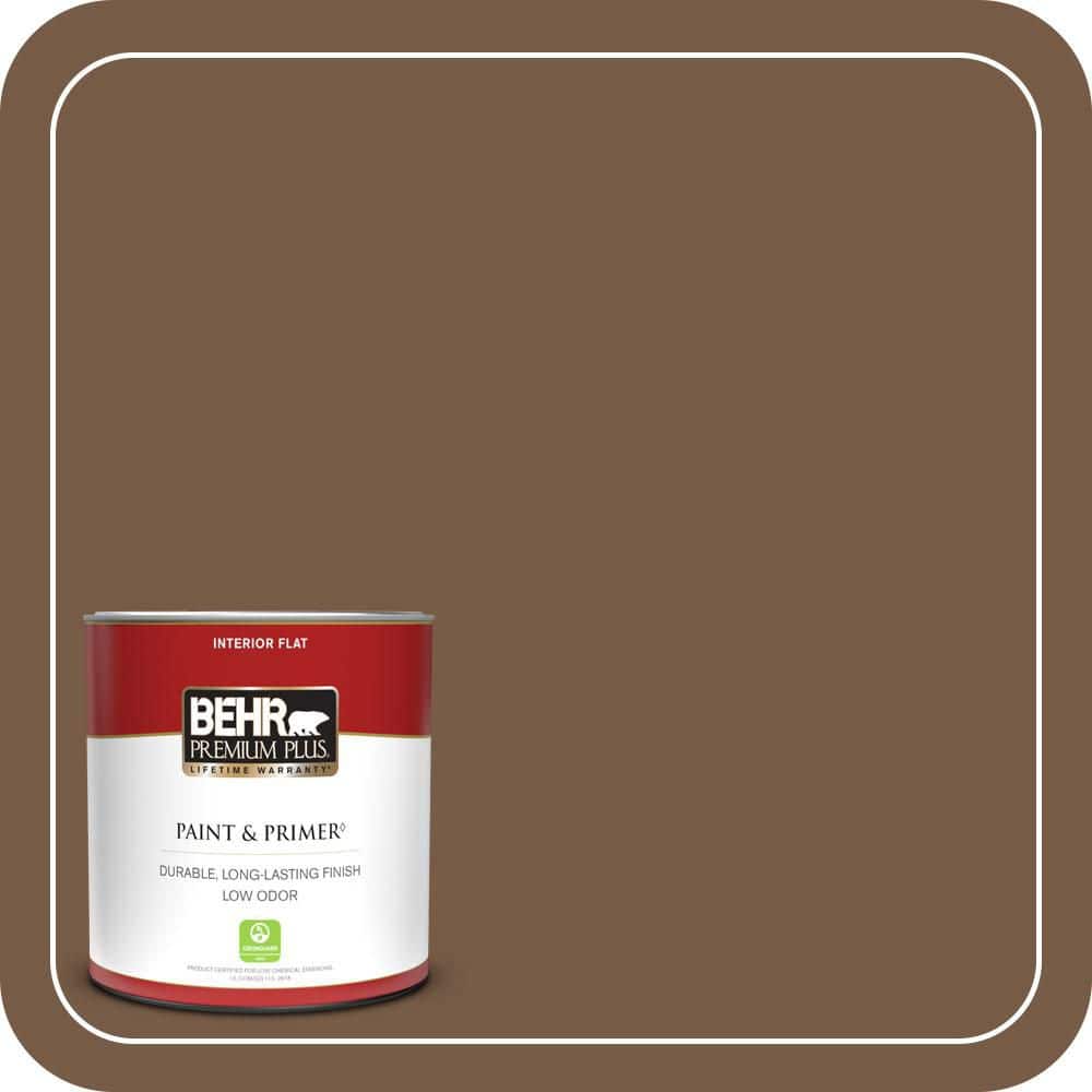 BEHR PREMIUM PLUS #N250-7 Mission Brown Enamel Low Odor & Primer (1)