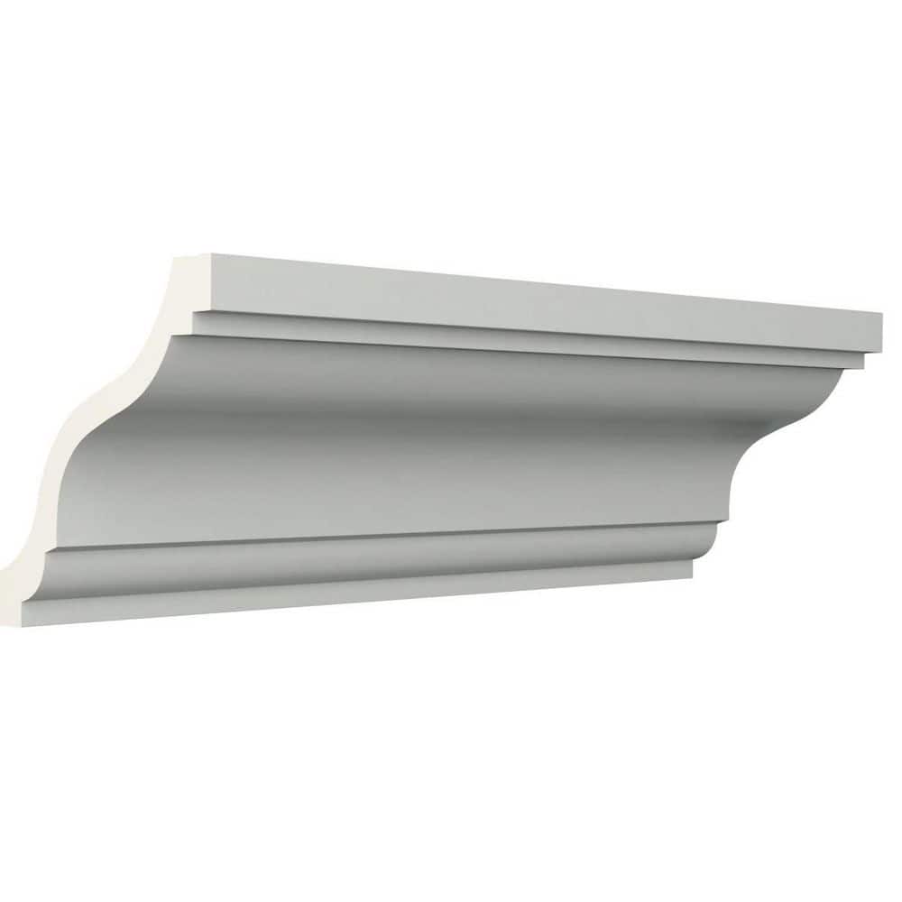 Ekena Millwork June 3.125 in. D x 4.5 in. W x 96 in. L Polyurethane Crown Moulding (2)
