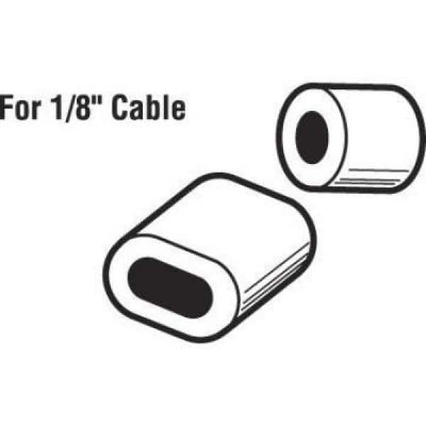 Prime-Line 1/8 in. Aluminum Ferrules and Stops (2)
