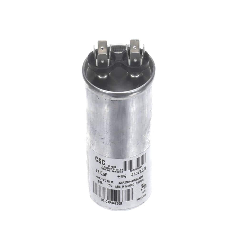 York Run Capacitor 25Uf 440Vac 50/60HZ Round Type S1-CAP44250R