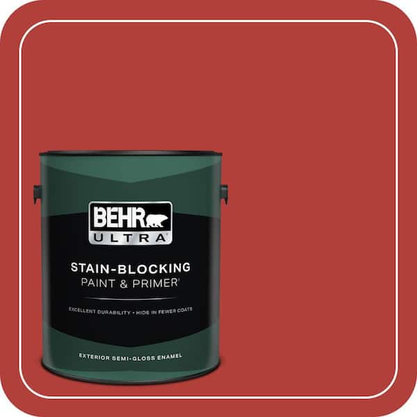 BEHR PREMIUM PLUS #170B-7 Red Tomato Flat Low Odor & Primer (2)