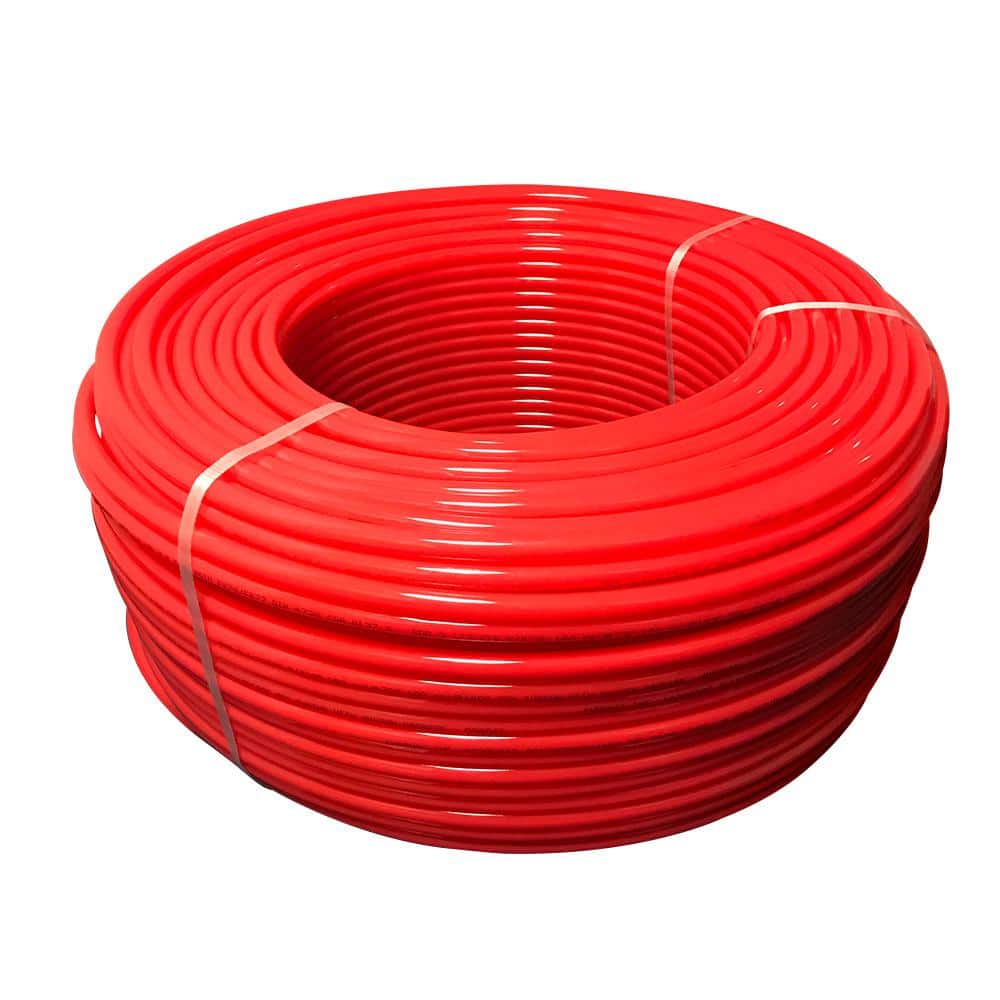 PLUMBFLEX 3/4 in. x 1000 ft. PEX-B Tubing Oxygen Barrier Radiant Heating Pipe in Red