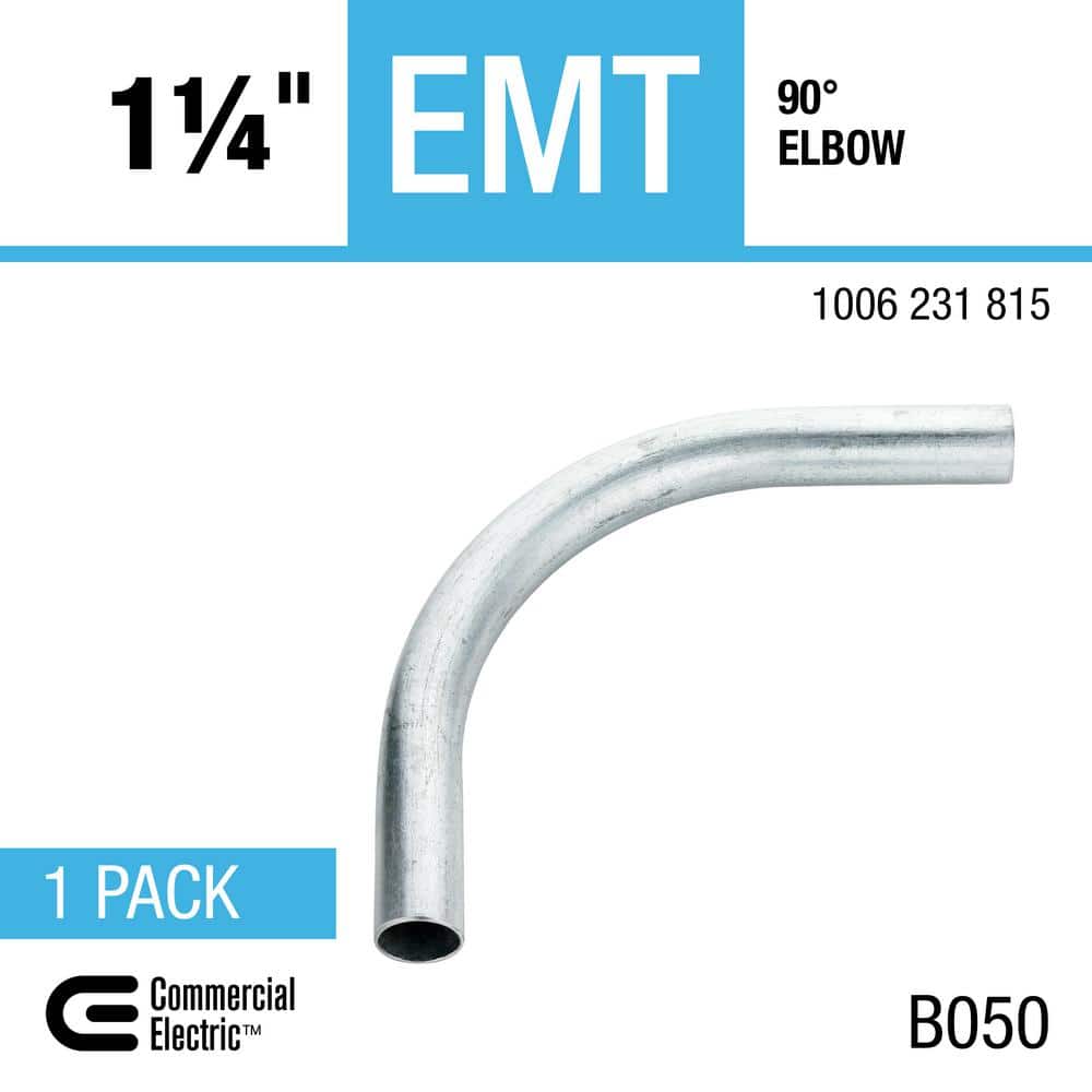Commercial Electric 1-1/4 in. Electrical Metallic Tubing (EMT) 90-Degree Elbow (3)