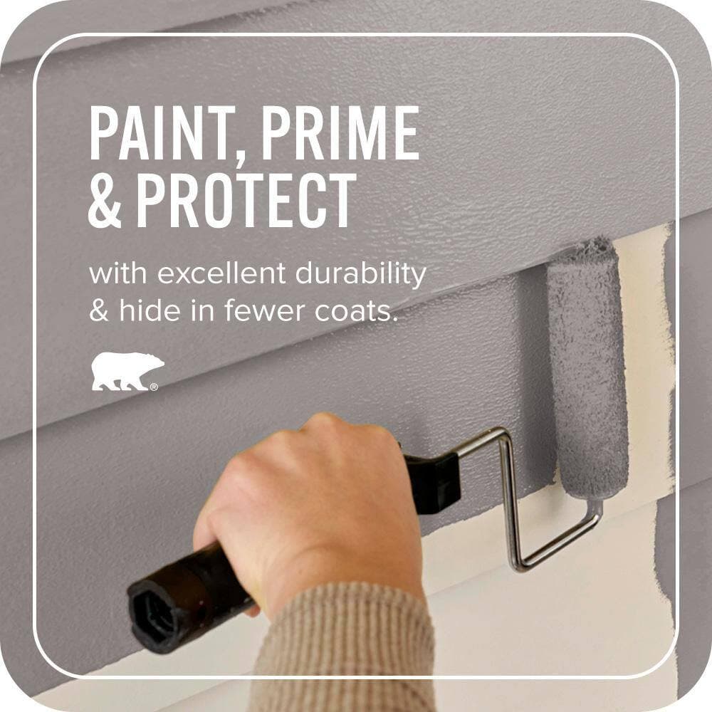 BEHR ULTRA 1 qt. #PPU17-16 Polished Stone Satin Enamel Exterior Paint & Primer (3)