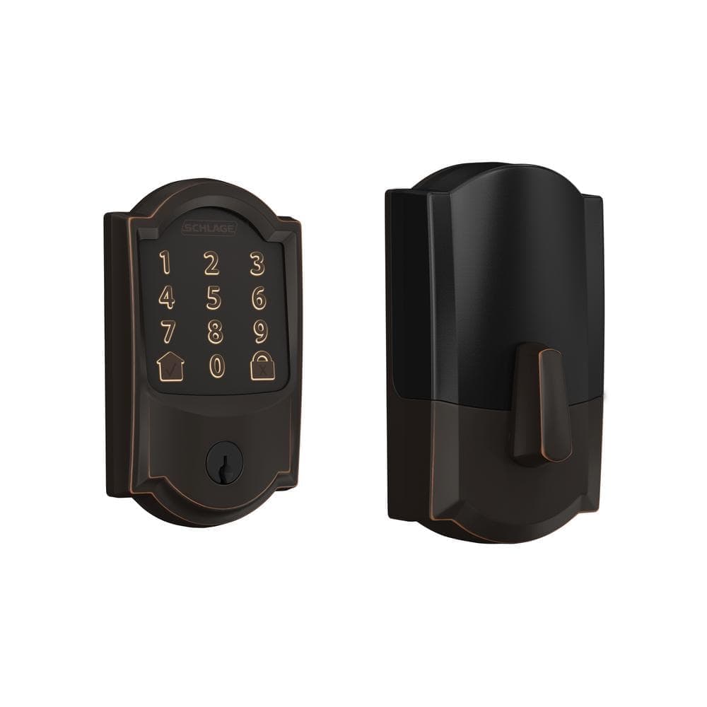 Schlage Camelot Aged Bronze Encode Smart WiFi Lock with Alarm (1)