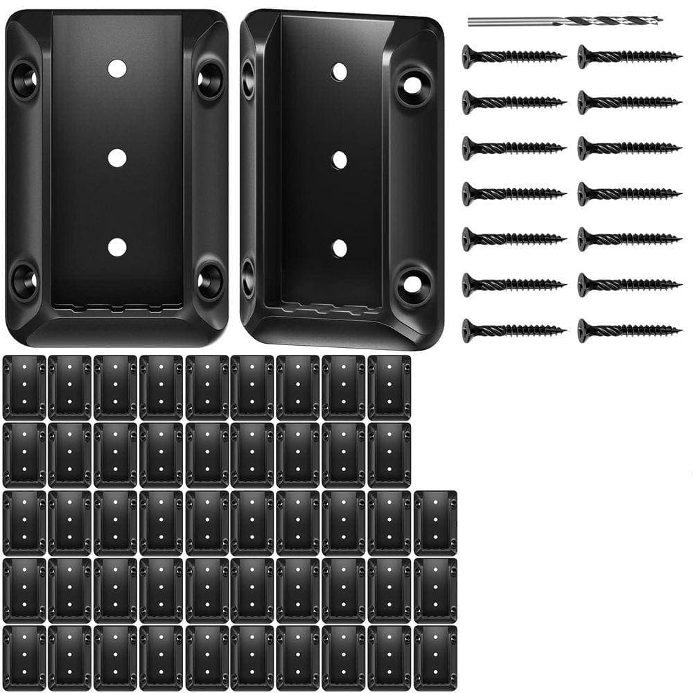 KIWDZFU 2x4 Deck Railing Bracket Connectors with Galvanized Screws for Wood Post to Handrail Connection 50 Pack (1)