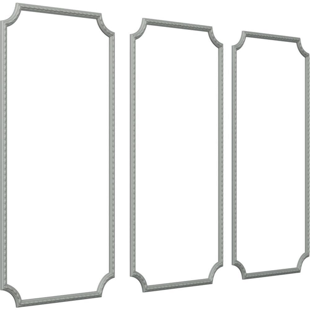 Ekena Millwork 24 in. W x 48 in. H Unfinished Polyurethane Bulwark Rope Panel Moulding Kit (Triple Panel) (2)