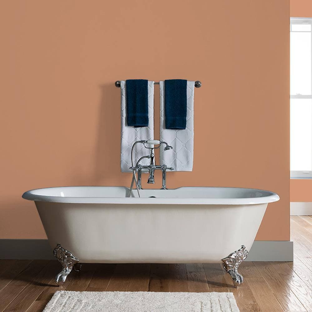 Glidden 8 oz. PPG1069-5 Honey Graham Satin Interior Paint Sample (3)