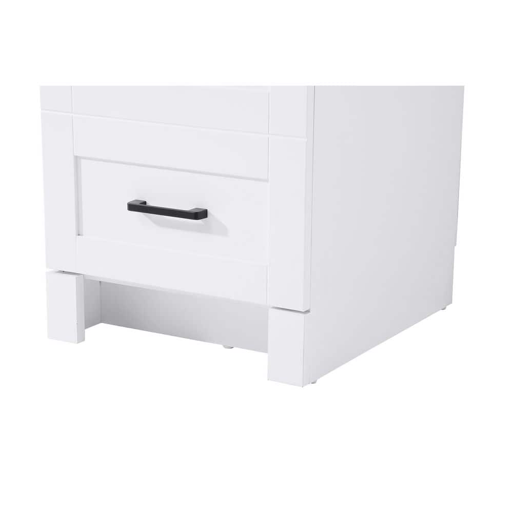 TIMELESS HOME 16 in. W x 18 in. D x 65 in. H White Freestanding Linen Cabinet (2)