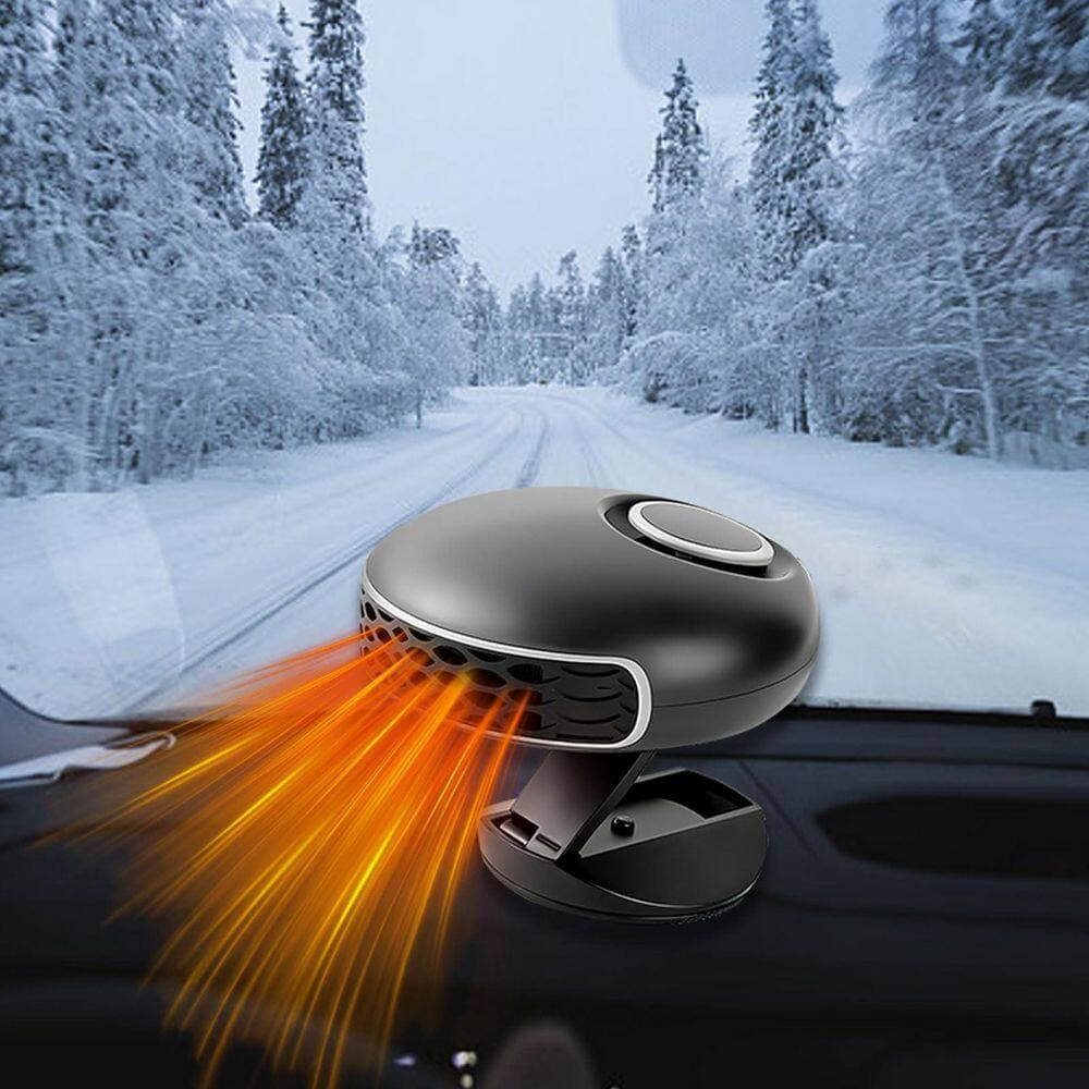 Unbranded 12V 150W Electric Car Heater 2-in-1 360° Rotation Defroster Defogger for Car Windshield, Portable Fast Heating (3)