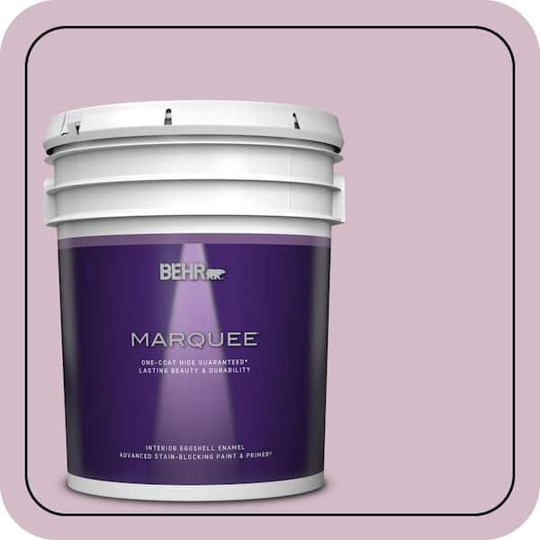 BEHR MARQUEE 5 gal. #T12-16 Queens Tart Eggshell Enamel Interior Paint & Primer (2)