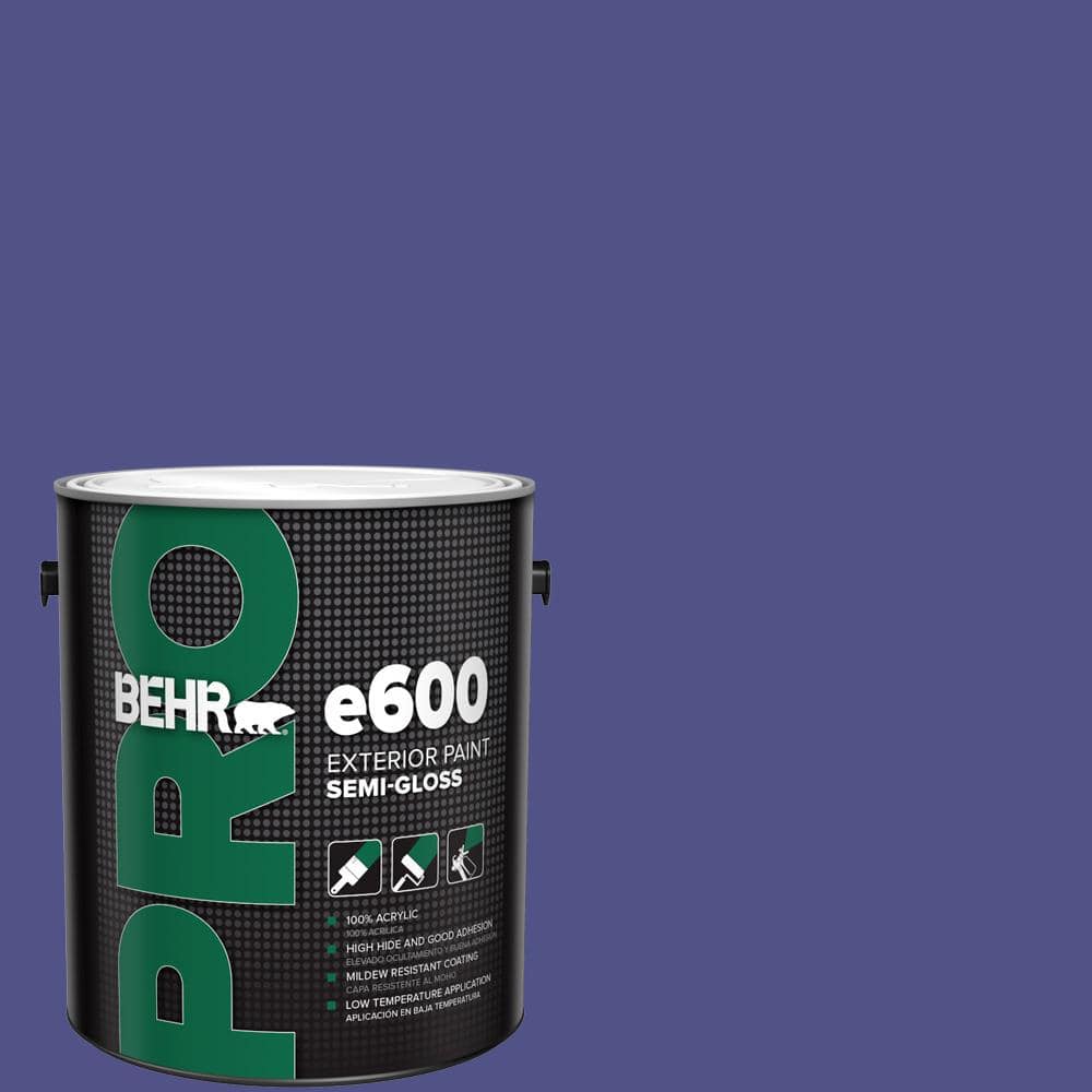 BEHR PRO 1 gal. #P550-7 Purple Prince Semi-Gloss Exterior Paint