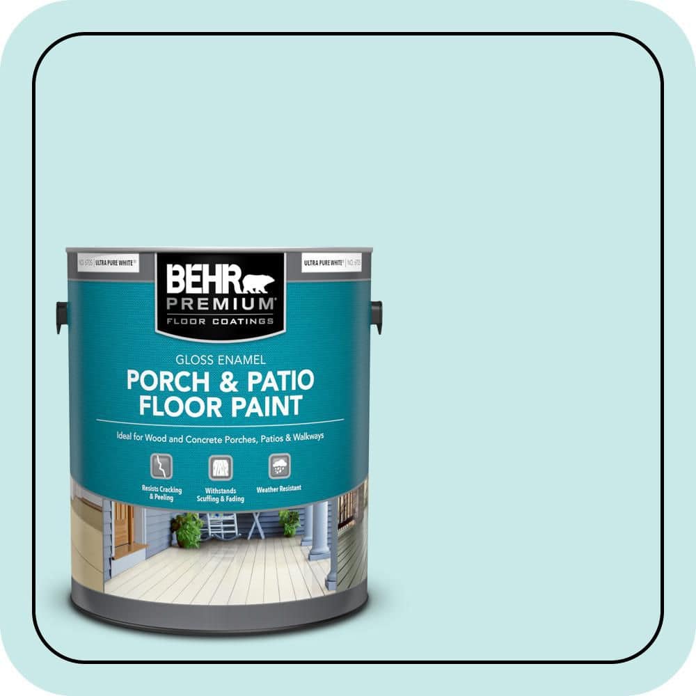 BEHR PREMIUM 1 gal. #M460-1 Tahitian Sky Gloss Enamel Interior/Exterior Porch and Patio Floor Paint