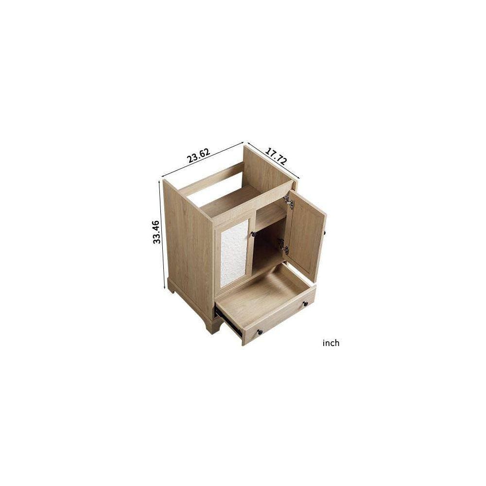 SANFANGIE HE 23.62 in. Bath Vanity Cabinet without Top in Natural Wood Ready to Assemble Freestanding (3)