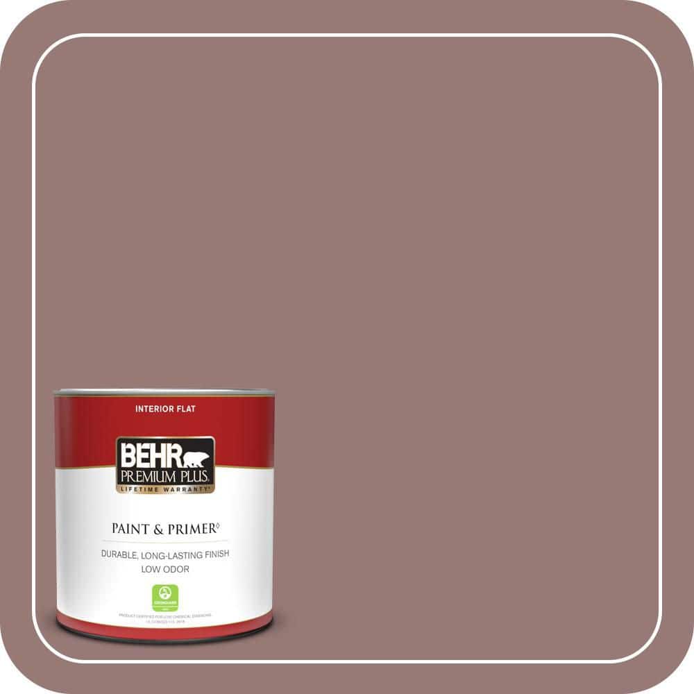 BEHR PREMIUM PLUS #130F-5 Mushroom Basket Enamel & Primer Color Sample
