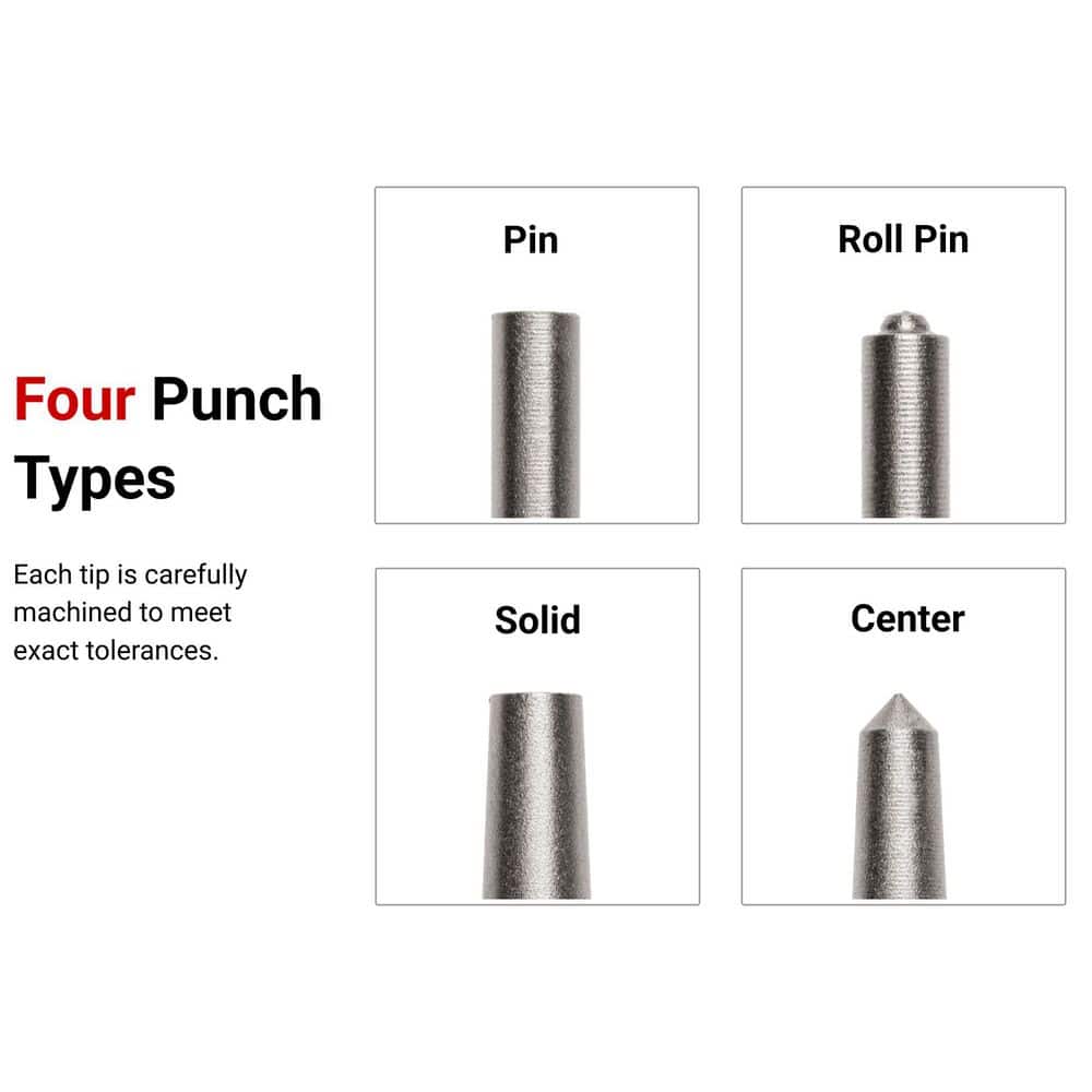 TEKTON Punch and Chisel Set, 20-Piece (Center, Solid, Pin, Chisel) (3)