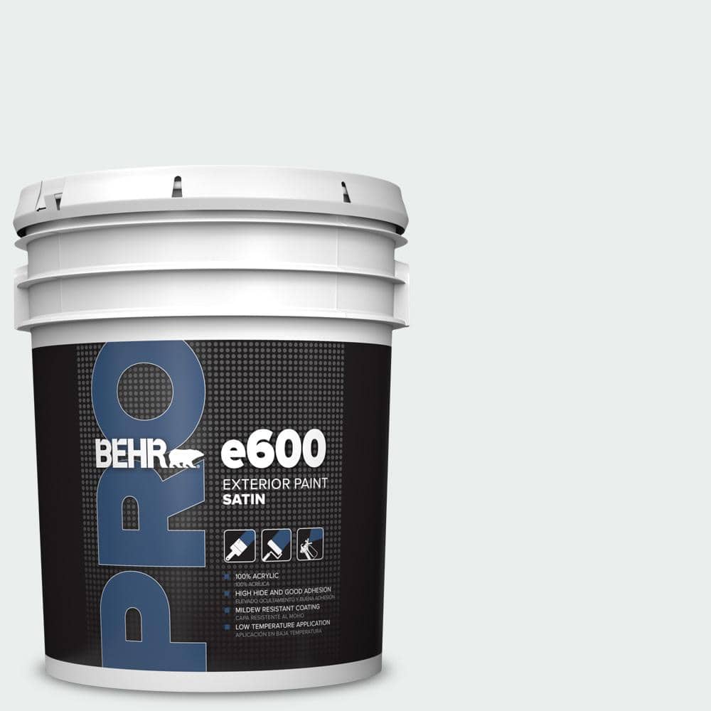 BEHR PRO 5 gal. #PWN-16 Day Spa Satin Exterior Paint (1)