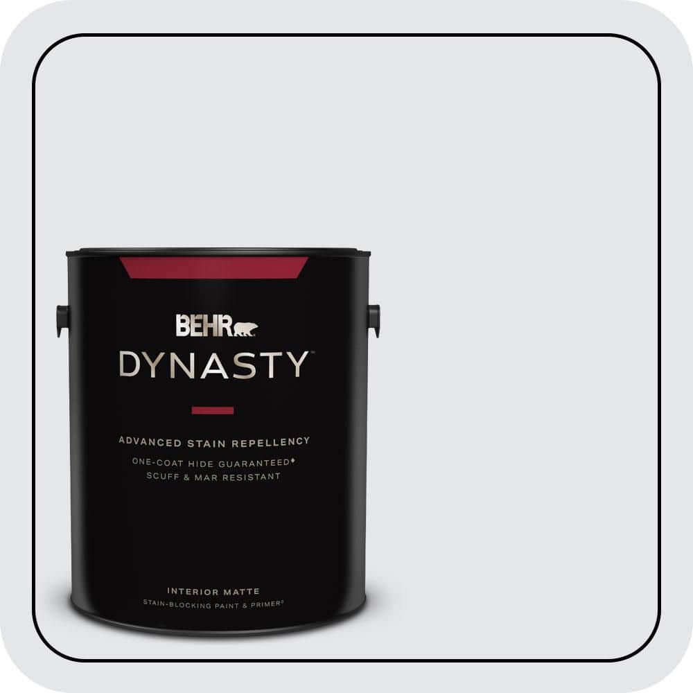 BEHR DYNASTY 1 gal. #620E-1 Lily Lavender Matte Interior Stain-Blocking Paint & Primer