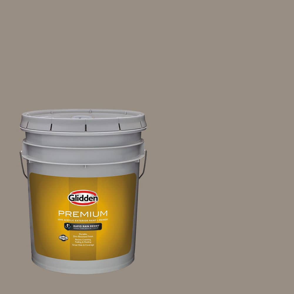 Glidden Premium 5gal. PPG1022-5 Eiffel Tower Flat Exterior Latex Paint