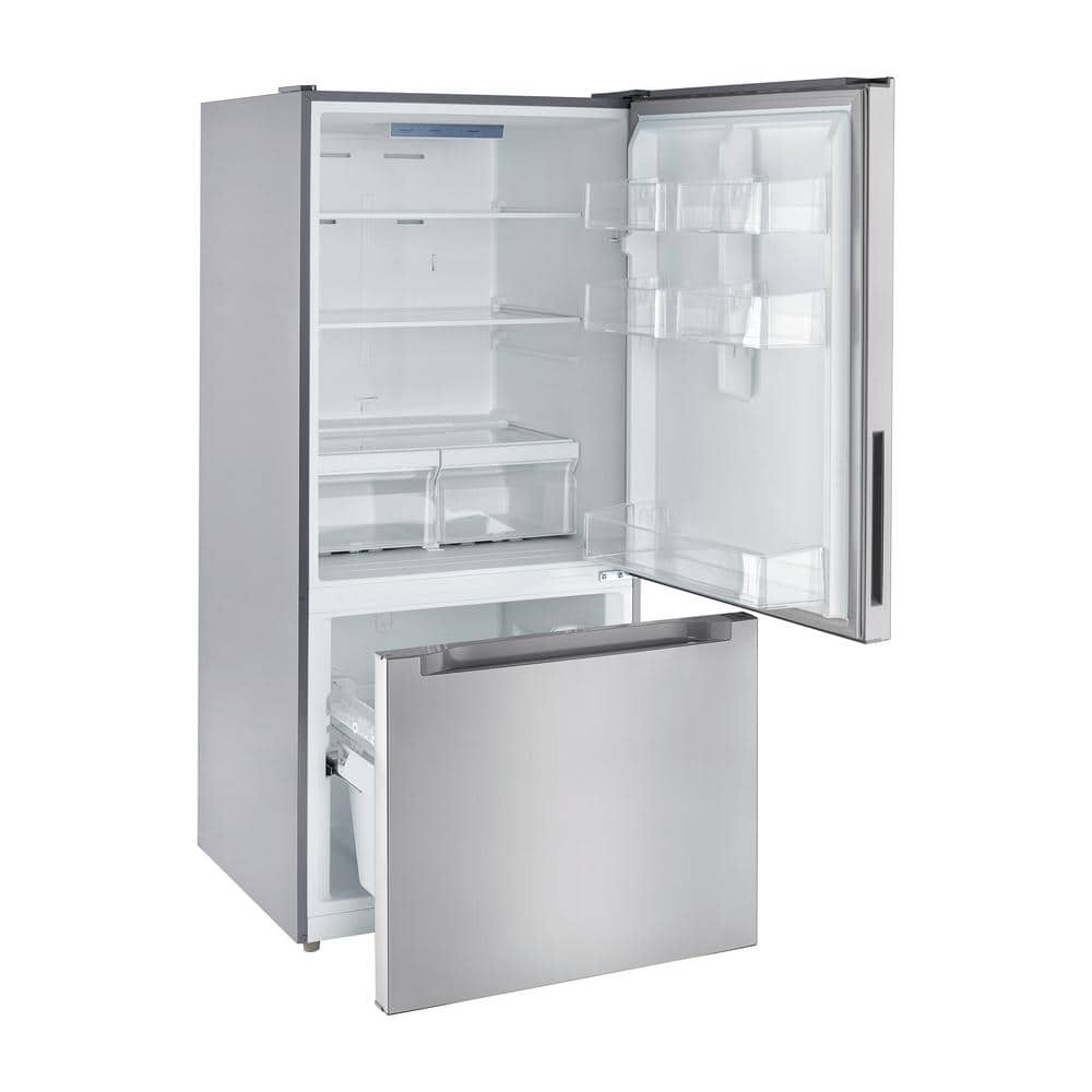 Vissani 30 in. 18.7 cu. ft. Bottom Freezer Refrigerator in Fingerprint Resistant Stainless Steel, Garage Ready (4)