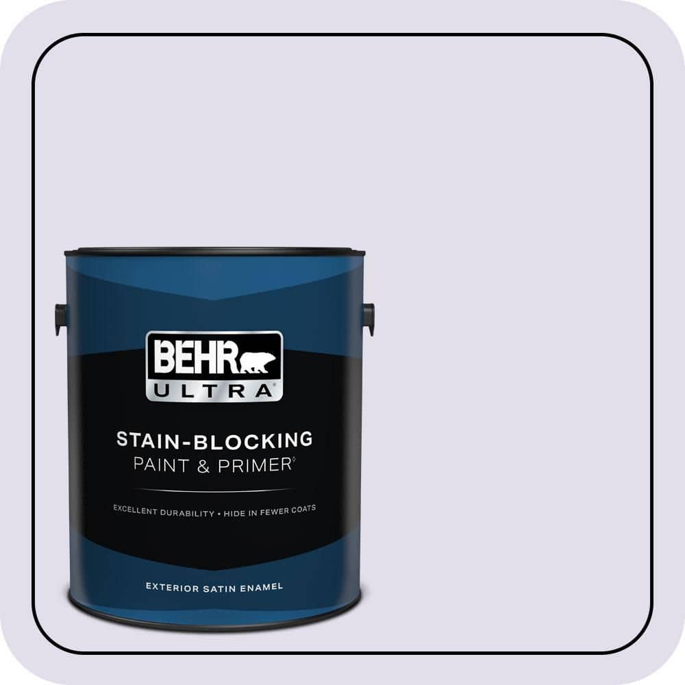 BEHR ULTRA 1 gal. #M560-1 Sweet Bianca Satin Enamel Exterior Paint & Primer