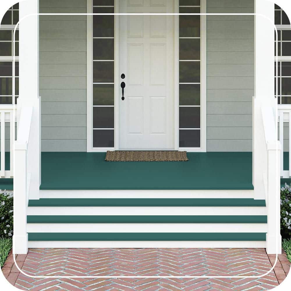 BEHR PREMIUM #M450-7 Textured Low-Lustre Enamel Interior/Exterior Porch and Patio Anti-Slip Floor Paint (2)