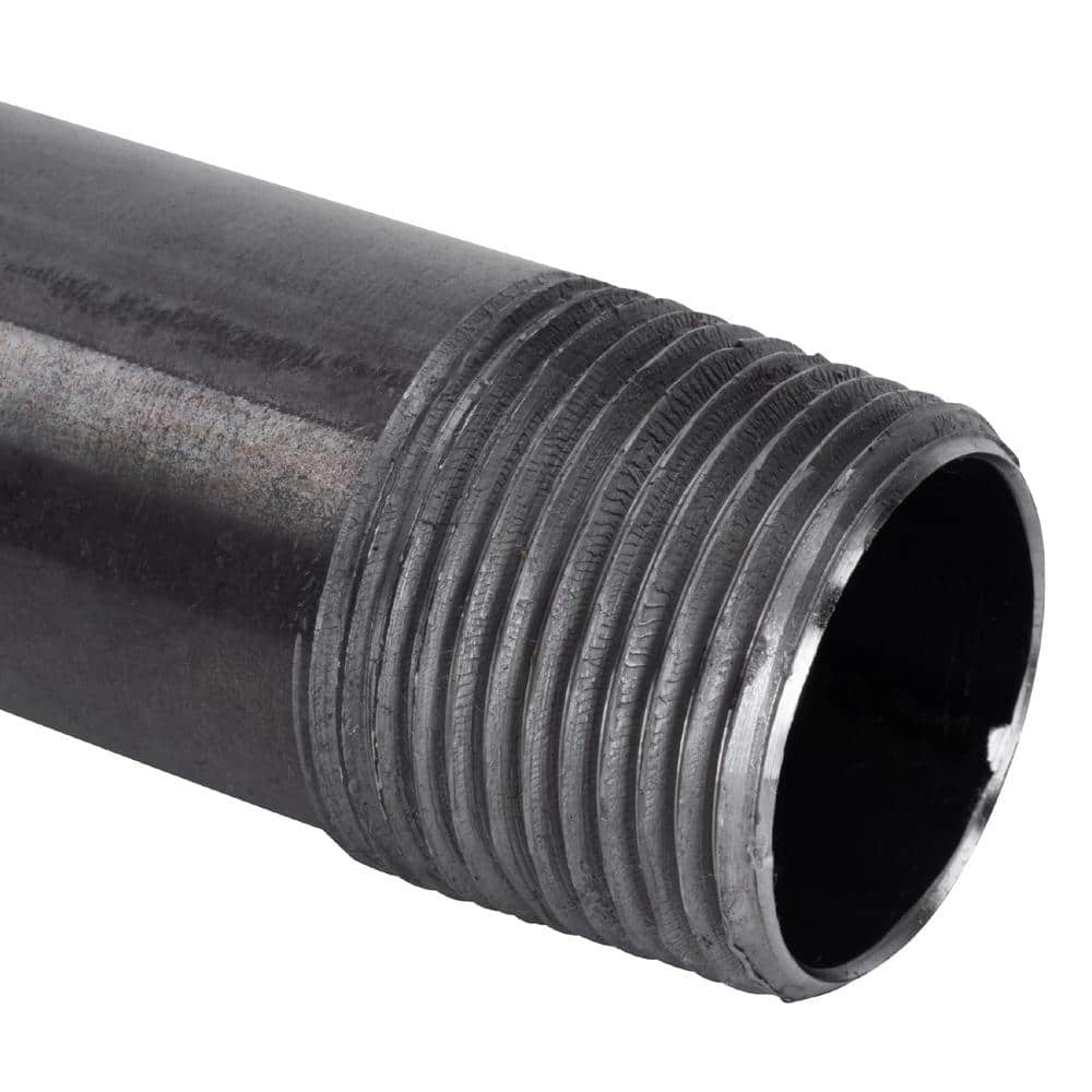 STZ 3/4 in. Black Steel Schedule 40 Cut Pipe (4)
