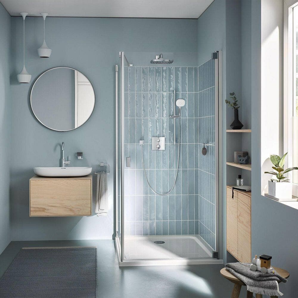 GROHE Essentials Cube Towel Ring in StarLight Chrome (2)