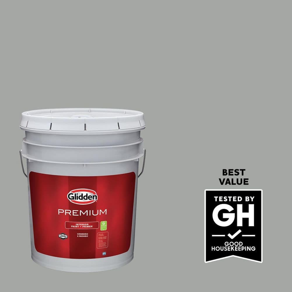 Glidden Premium 5 gal. #PPG1010-4 Stepping Stone Eggshell Interior Latex Paint