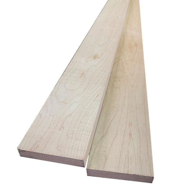 Swaner Hardwood Maple Board (Common: 1 in. x 4 in. x R/L; Actual: 0.75 in. x 3.5 in. x R/L) (2)