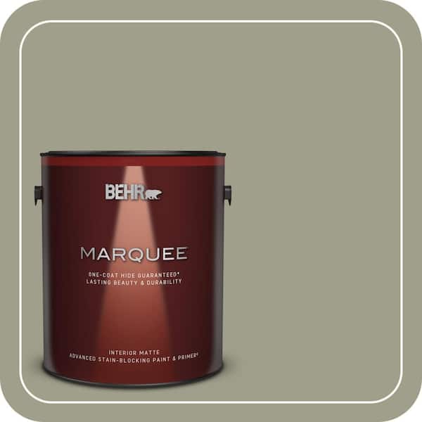 BEHR PREMIUM PLUS #BXC-82 Potting Moss Enamel Interior Stain-Blocking Paint and Primer (4)