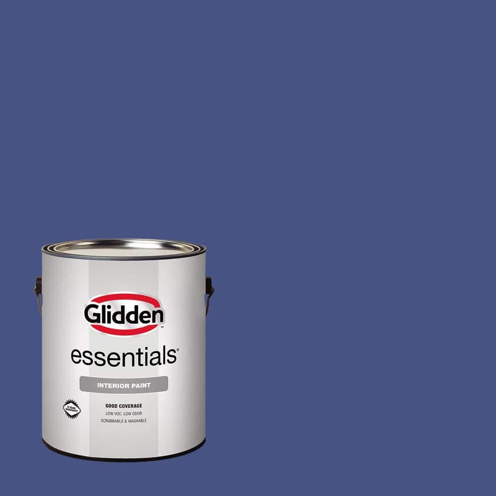 Glidden Essentials 1 gal. PPG1167-7 Blue Jewel Semi-Gloss Interior Paint