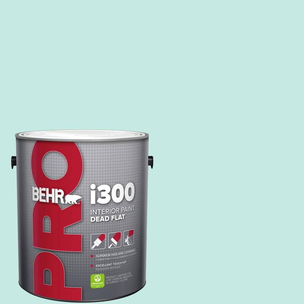 BEHR PRO 1 gal. #P440-2 Clear Aqua Dead Flat Interior Paint
