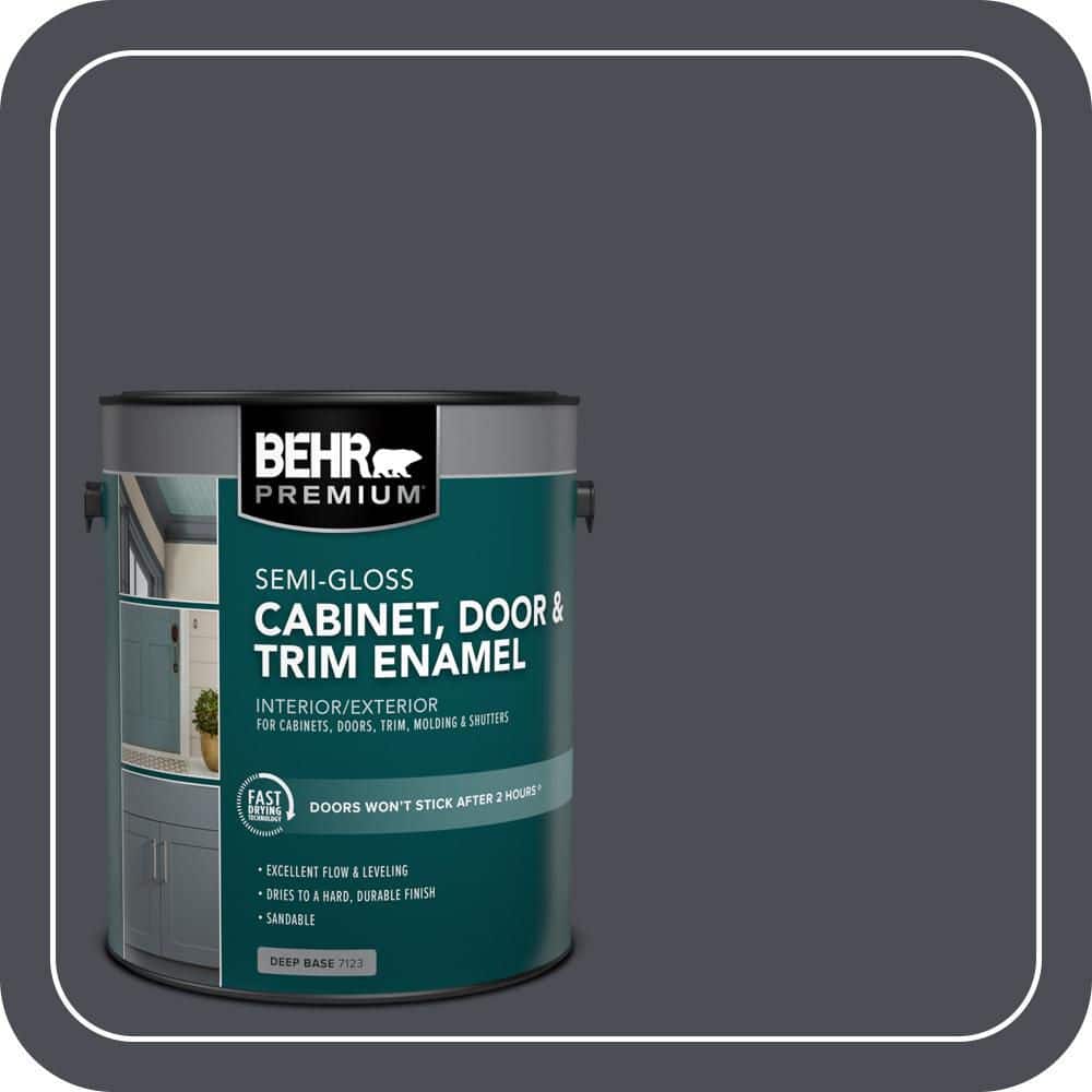 BEHR PREMIUM 1 gal. #PPU15-20 Poppy Seed Semi-Gloss Enamel Interior/Exterior Cabinet, Door & Trim Paint
