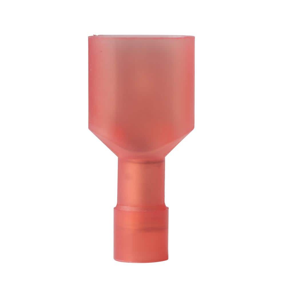Gardner Bender 22 - 18 AWG 1/4 in. Fully-Insulated M-Disconnects, Red (15-Pack) (1)