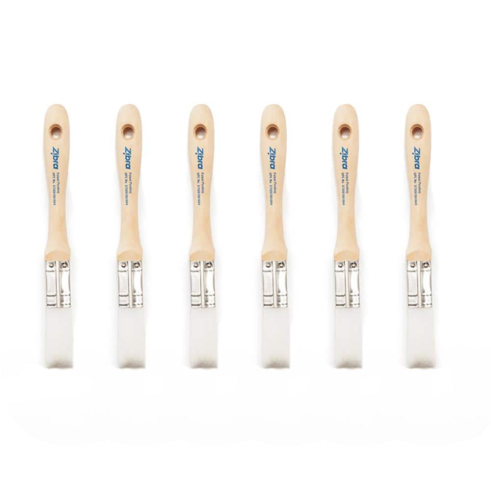 Zibra 1 in. Square Moulding and Trim Brush (6/Pack)