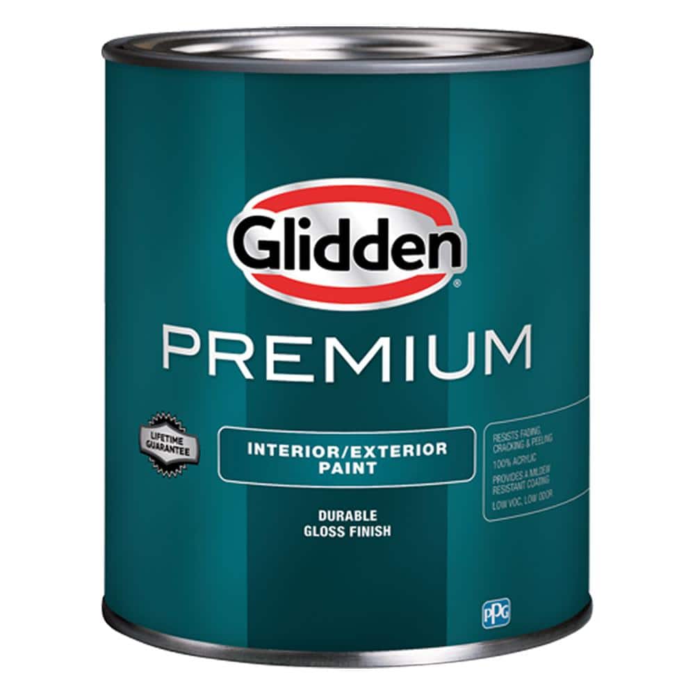 Glidden Premium 1 qt. High-Gloss Interior and Exterior Paint (1)