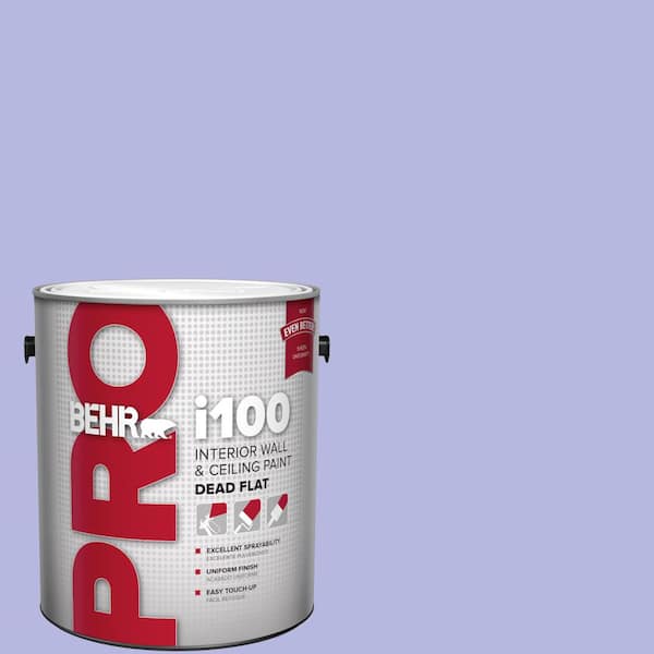 BEHR PRO 1 gal. #P550-3 Lavender Cloud Dead Flat Interior Paint (2)