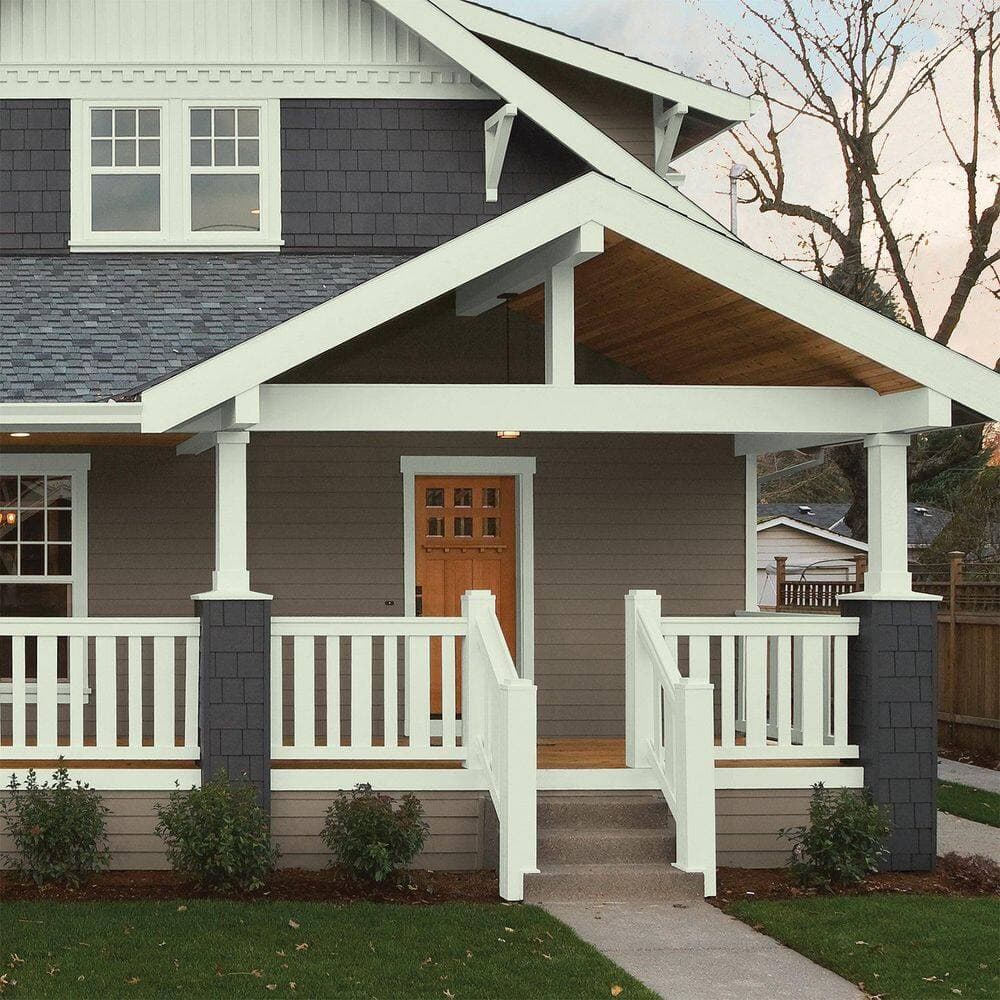 Glidden Premium 1 gal. PPG1121-2 Lime Spritz Semi-Gloss Exterior Latex Paint (4)