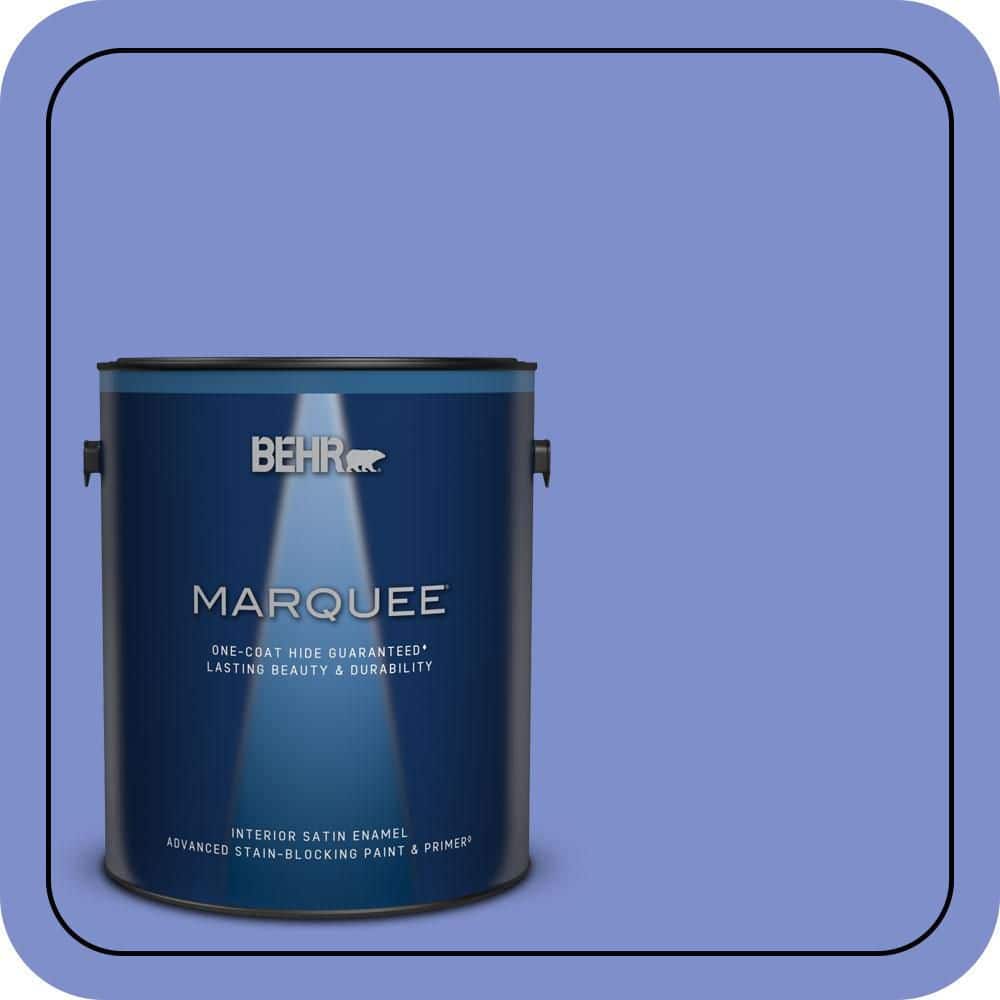BEHR MARQUEE 1 gal. #P540-5 Pansy Garden Satin Enamel Interior Paint & Primer (1)