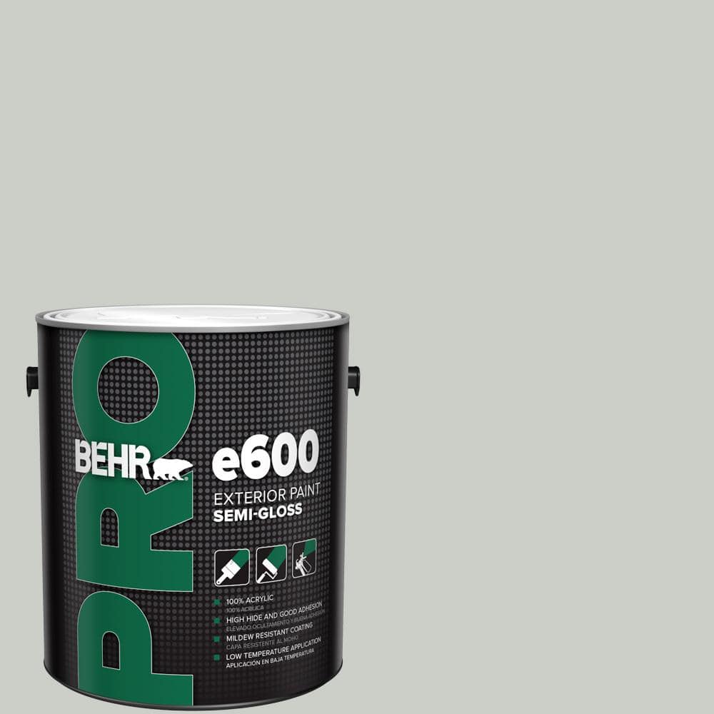 BEHR PRO 1 gal. #PWL-89 Silver Setting Semi-Gloss Exterior Paint