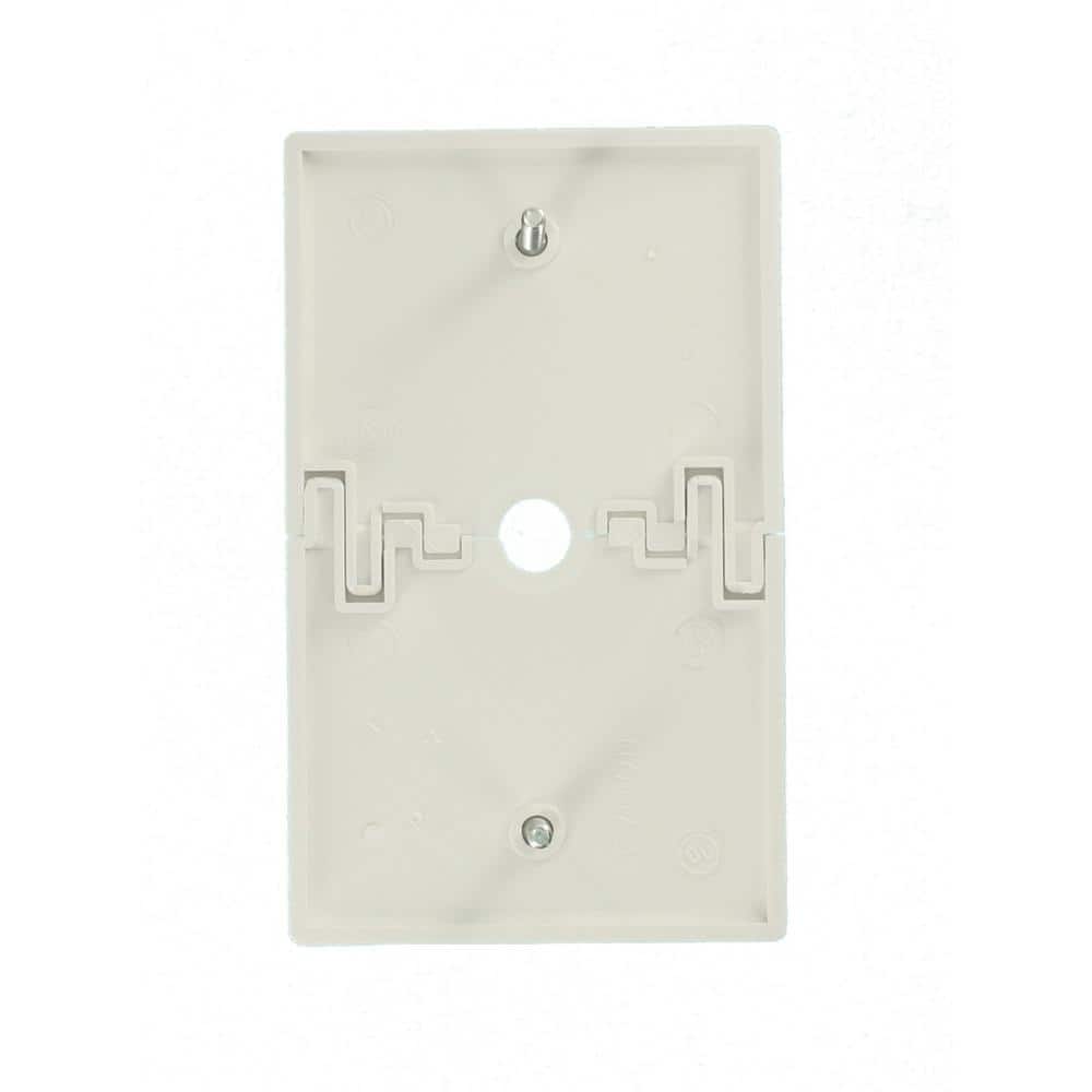 Leviton 1-Gang White 0.625 in. Phone/Cable Nylon Standard Sectional Split Wall Plate Wall Plate (1-Pack) N751-W (2)