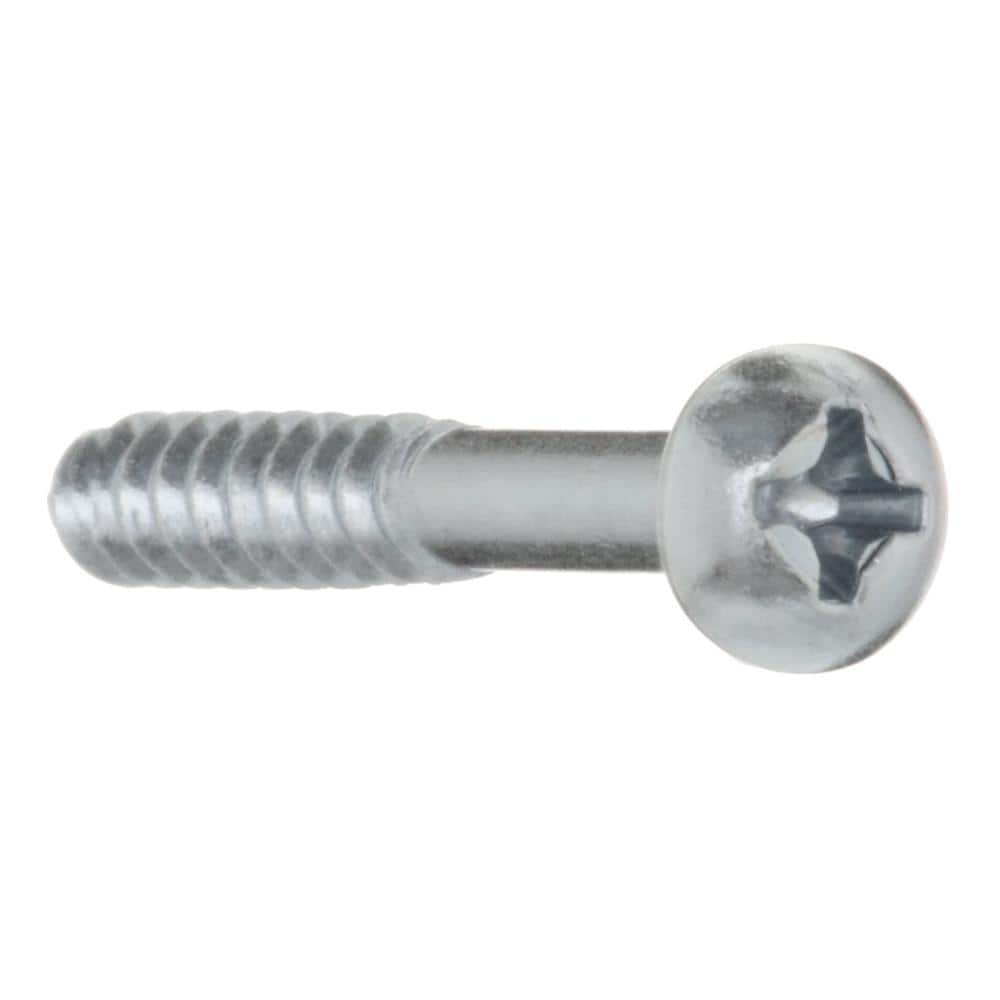 Everbilt #7 . Zinc Plated Phillips Round Head Wood Screw (2)