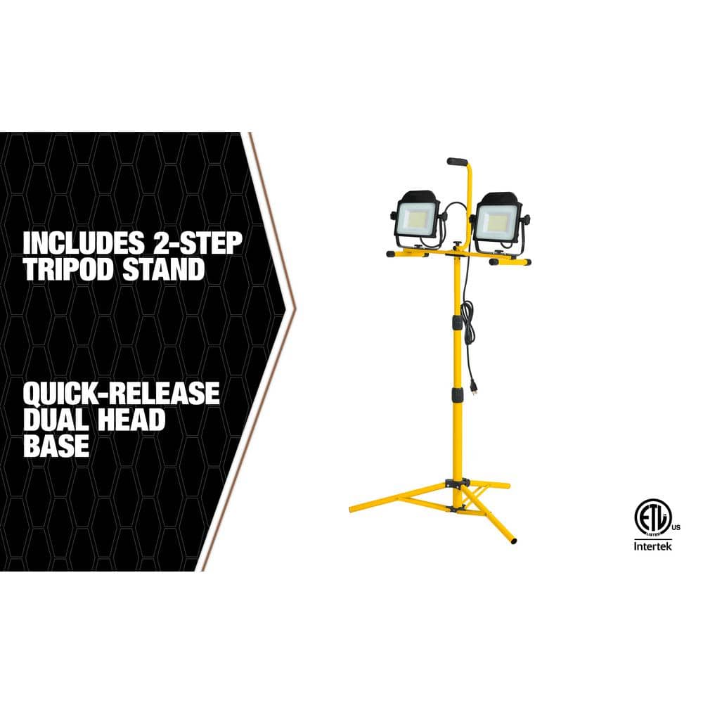 Southwire 20000 Lumens Dual Head Work Light with Tripod (3)
