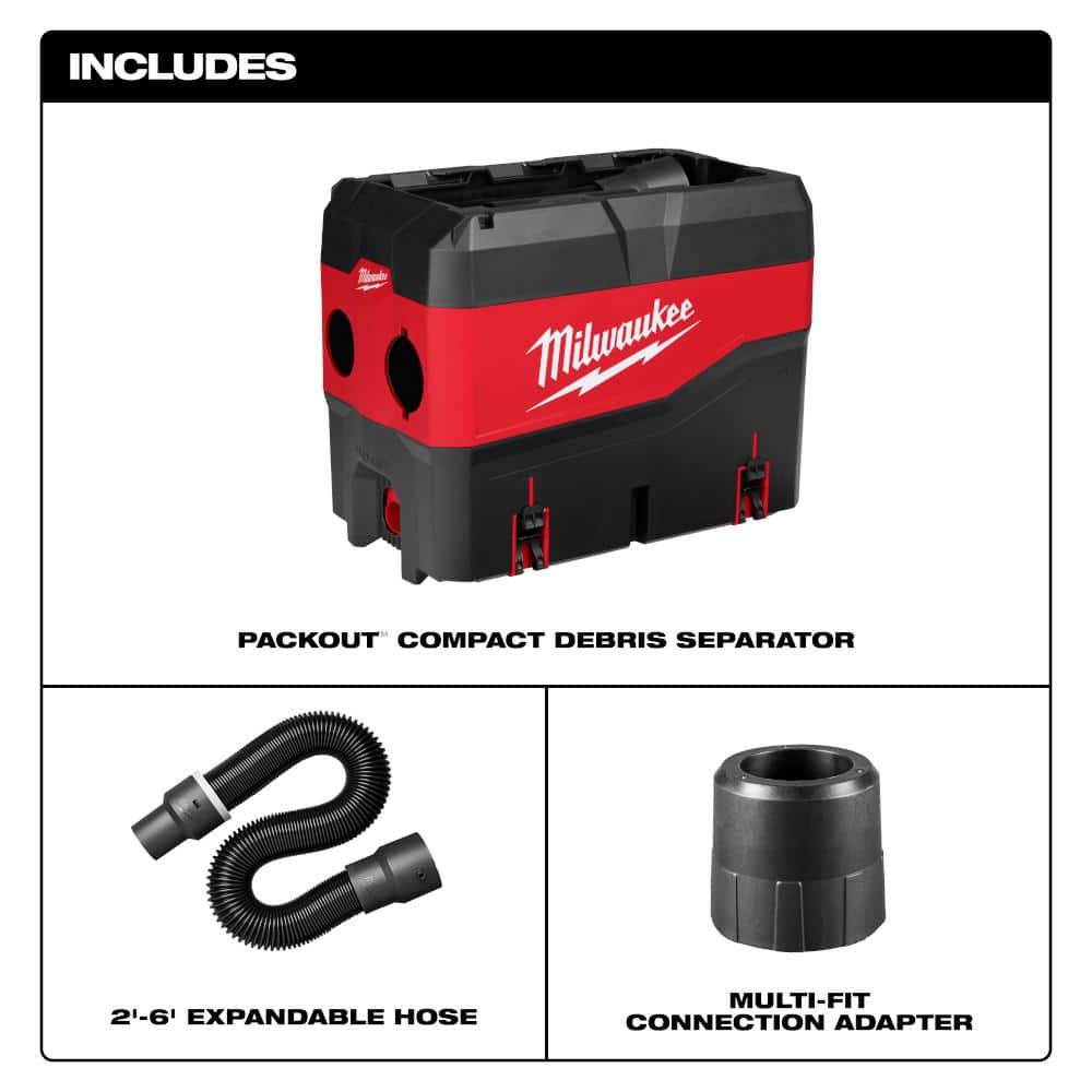 Milwaukee PACKOUT Compact Debris/Dust Separator (2)