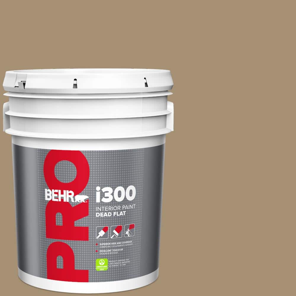 BEHR PRO 5 gal. #N300-5 Hidden Treasure Dead Flat Interior Paint (1)